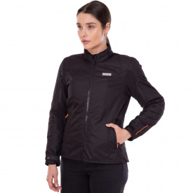 Мотокуртка с защитой женская NERVE 3907 2XL(44) Черный-серый