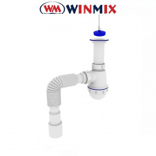 Сифон для кухни SK-01-A 1 1/2"x40 с литым выпуском, Winmix. Польша