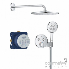Душевая система скрытого монтажа с термостатом Grohe Grohtherm SmartControl Rainshower 310 Mono 34866000 хром