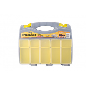 Органайзер із ручкою двосторонній MASTERTOOL 15 секцій + 10 лотків 15" (370х300х80 мм) 79-3131