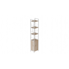 Етажерка 4/34 Ferrum-decor Серії Конект із тумбою 179x34x28 Білий ДСП Дуб Сан-Маріно (FD1050)