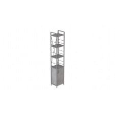 Етажерка 4/34 Ferrum-decor Серії Конект із тумбою 179x34x28 Сірий ДСП Бетон (FD1062)