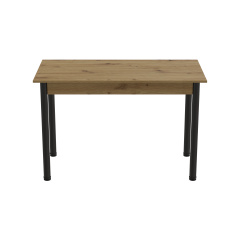 Стіл кухонний Ferrum-decor Беніта 75x120x60 Чорний ДСП Дуб Артізан 16мм (BEN0006) Мелитополь
