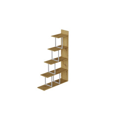 Етажерка Ferrum-decor Стелла 1600x1020x300 Білий метал ДСП Дуб Артізан (STEL020) Покровськ
