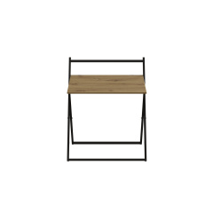 Стол трансформер Компакт 1 Ferrum-decor 750x790x720 Черный металл ДСП Дуб Артизан 16 мм (KOM106) Днепр