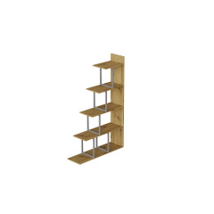 Етажерка Ferrum-decor Стелла 1600x1020x300 Сірий метал ДСП Дуб Артізан (STEL013) Славянск