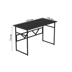 Комп'ютерний стіл Ferrum-decor Раян 75x120x70 чорний ДСП Сосна Кембра 32мм Житомир