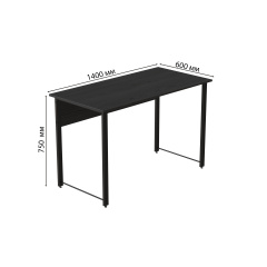 Комп'ютерний стіл Ferrum-decor Курт 75x140x60 чорний ДСП Сосна Кембра 32мм Чугуїв