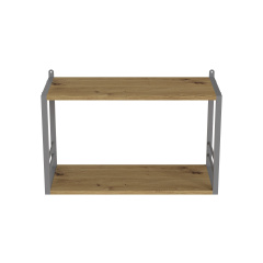 Книжкова полиця універсальна Ferrum-decor Стім 1 38x63x26 сірий ДСП Дуб Артізан 16мм (XK00033) Київ