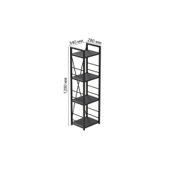 Етажерка Ferrum-decor Конект 120x34x28 см Сосна Кембра (XK00240) Херсон