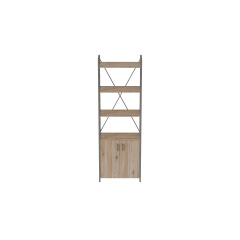 Етажерка 4/60 Ferrum-decor Серії Конект із тумбою 179x60x28 Сірий ДСП Дуб Сан-Маріно (FD1078) Хуст