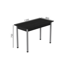 Стіл кухонний Ferrum-decor Беніта 75x120x80 Сірий ДСП Сосна Кембра 16мм (BEN0059) Бердянськ