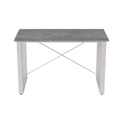 Письмовий стіл Ferrum-decor Драйв 750x1200x700 Білий метал ДСП Бетон 32 мм (DRA231) Киев