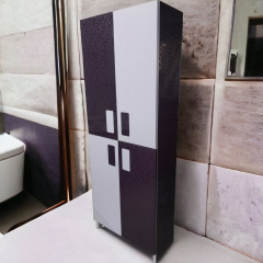 Пенал пластиковый напольный TOKIO c HPL 5052 цветы & 3249 velur 70 см Ивано-Франковск