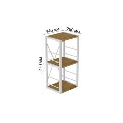 Етажерка Ferrum-decor Конект 73x34x28 см Дуб Артізан (XK00261) Березнегувате