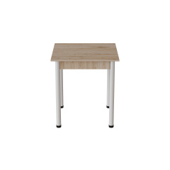 Стіл кухонний Ferrum-decor Агата 75x80x80 Білий ДСП Дуб Сан-Маріно 16мм (AGA0037) Куйбишеве
