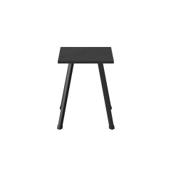 Табурет кухонный Ferrum-decor 430x320x320 Черный металл ДСП Сосна Кембра 16 мм (TAB003) Дубно