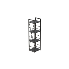 Етажерка 4/34 Ferrum-decor Серії Конект з тумбою 179x34x28 Чорний ДСП Сосна Кембра (FD1044) Весёлое