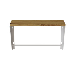 Полиця настінна Ferrum-decor Світ 300x600x150 метал Білий ДСП Дуб Артізан 16 мм (SVI0034) Черновцы