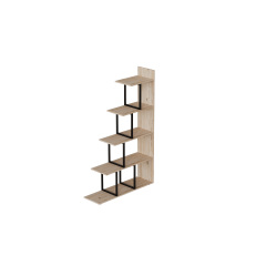 Етажерка Ferrum-decor Стелла 1600x1020x300 Чорний метал ДСП Дуб Сан-Маріно (STEL002) Измаил