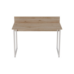 Комп'ютерний стіл Ferrum-decor Скай 75x100x60 білий ДСП Дуб Сан-Маріно 16мм Тячів