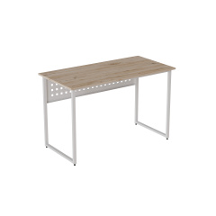 Комп'ютерний стіл Ferrum-decor Майк 75x120x70 білий ДСП Дуб Сан-Маріно 32мм Львів