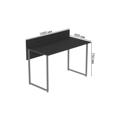 Комп'ютерний стіл Ferrum-decor Скай 75x100x60 сірий ДСП Сосна Кембра 32мм Васильків