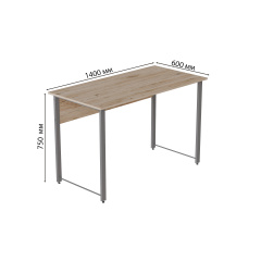 Комп'ютерний стіл Ferrum-decor Курт 75x140x60 сірий ДСП Дуб Сан-Маріно 16мм Луцьк