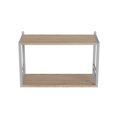 Книжкова полиця універсальна Ferrum-decor Стім 1 38x63x26 білий ДСП Дуб Сан-Маріно 16мм (XK00026) Лубны