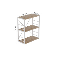 Етажерка Ferrum-decor Конект 73x60x28 см Дуб Сан-Маріно (XK00224) Переяслав-Хмельницкий