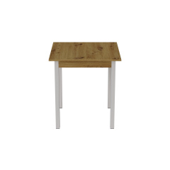 Стіл кухонний Ferrum-decor Дієго 75x70x70 Білий ДСП Дуб Артізан 16мм (DIE0034) Ирпень