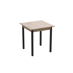 Стіл кухонний Ferrum-decor Дієго 75x70x70 Чорний ДСП Дуб Сан-Маріно 16мм (DIE0009) Запорожье