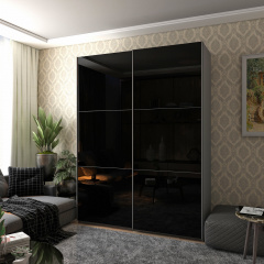Шафа купе Doros G-Caiser Графіт 2 Скла / 3 частини 180х60х240 (42005016) Калуш