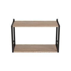 Книжкова полиця універсальна Ferrum-decor Стим 1 38x63x26 чорний ДСП Дуб Сан-Маріно 16мм (XK00020) Харьков