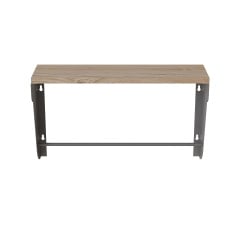 Полиця настінна Ferrum-decor Світ 300x500x150 метал Сірий ДСП Дуб Сан-Маріно 16 мм (SVI0016) Умань