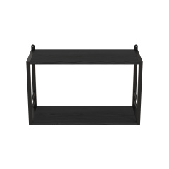 Книжкова полиця універсальна Ferrum-decor Стим 1 38x63x26 чорний ДСП Сосна Кембра 16мм (XK00024) Херсон