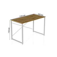 Письмовий стіл Ferrum-decor Конект 75x120x60 см Дуб Артізан (XK00171) Энергодар