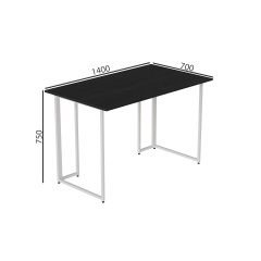 Комп'ютерний стіл Ferrum-decor Ханна 75x140x70 білий ДСП Сосна Кембра 16мм Умань