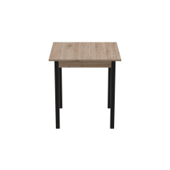 Стіл кухонний Ferrum-decor Агата 75x90x90 Чорний ДСП Дуб Сан-Маріно 16мм (AGA0002) Дніпрорудне