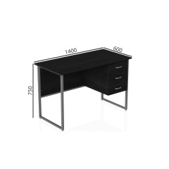 Комп'ютерний стіл Ferrum-decor Гаррі 75x140x60 сірий ДСП Сосна Кембра 32мм Черкаси