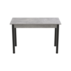Стіл кухонний Ferrum-decor Беніта 75x120x80 Чорний ДСП Бетон 16мм (BEN0021) Киев