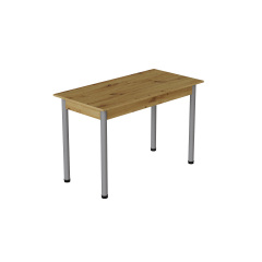 Стіл кухонний Ferrum-decor Беніта 75x120x80 Сірий ДСП Дуб Артізан 16мм (BEN0062) Херсон