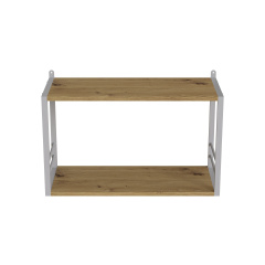 Книжкова полиця універсальна Ferrum-decor Стім 1 38x63x26 білий ДСП Дуб Артізан 16мм (XK00027) Черкассы