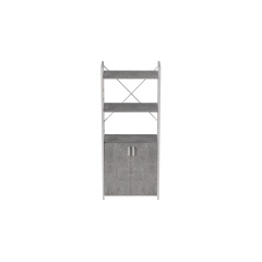Етажерка 3/60 Ferrum-decor Серії Конект із тумбою 144x60x28 Білий ДСП Бетон (FD1034) Херсон