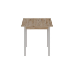 Стіл кухонний Ferrum-decor Дієго 75x70x70 Білий ДСП Дуб Сан-Маріно 16мм (DIE0030) Кобижча