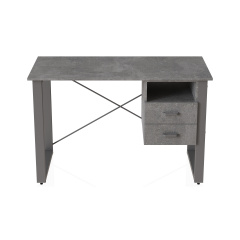 Письмовий стіл із ящиками Ferrum-decor Оскар 750x1400x600 метал Сірий ДСП Бетон 16 мм (OSK0042) Запоріжжя