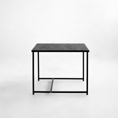 Журнальний стіл Adore Décor Квадро M Квадратний 60х60х47 см Чорний/Вугільний камінь Каменка-Днепровская