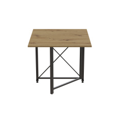 Стол-книжка трансформер Орион 1 Ferrum-decor 750x810x730 Черный металл ДСП Дуб Артизан 16 мм (ORI106) Тернопіль