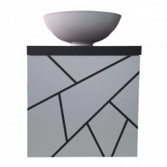 Пластиковая подвесная тумба Chaos black 90 см Червоноград