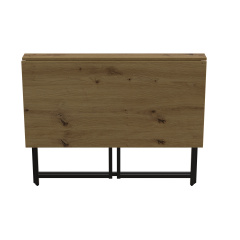 Стол раскладной Морис Ferrum-decor 750x1000x600 Черный металл ДСП Дуб Артизан 16 мм (MORI006) Вараш